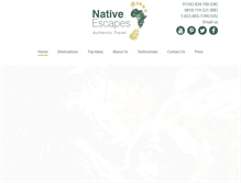 Tablet Screenshot of nativeescapes.com